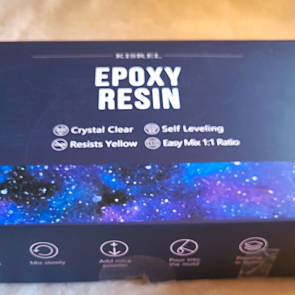 KISREL Crystal Clear Epoxy Resin Kit Self Leveling Easy Mix 1:1 Resin & Hardener